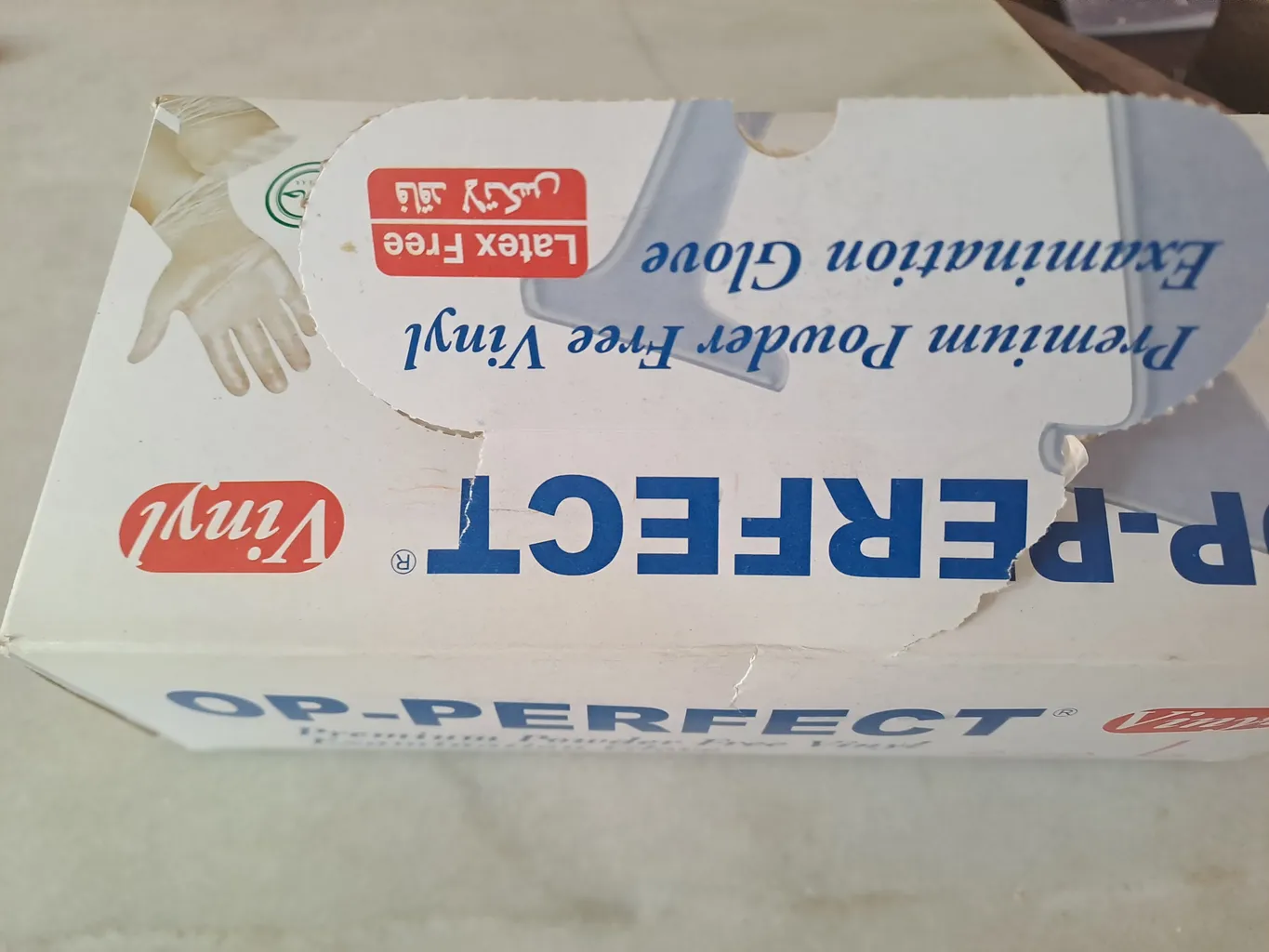 دستکش وینیل اپی پرفکت مدل 100 سایز لارج بسته 100 عددی