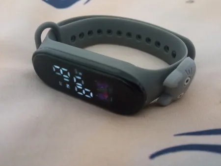 ساعت مچی دیجیتال مدل ضد آب سیلیکونی طرح گربه کد CAT G 55