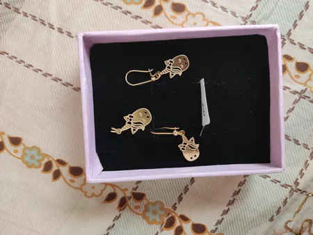 نیم ست طلا 18 عیار دخترانه مایا ماهک مدل MS0588