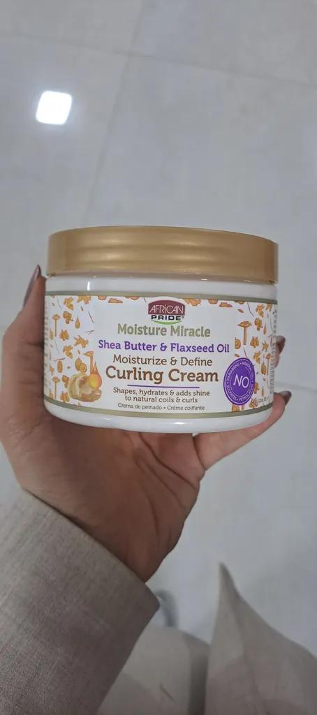 ماسک مو آفریکن پراید مدل Flaxseed Oil & Shea Butter حجم 340 میلی لیتر