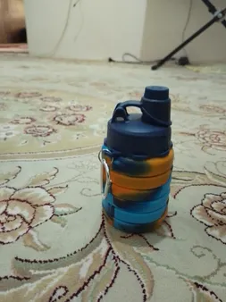 قمقمه مدل سیلیکونی تاشو گنجایش 0.5 لیتر