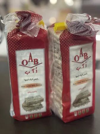 رایس کیک کینوا بدون روغن اُ آ ب - 100 گرم بسته 2 عددی