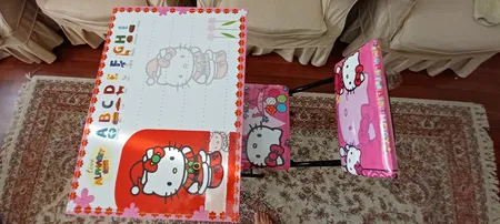 ست میز تحریر و صندلی طرح کیتی