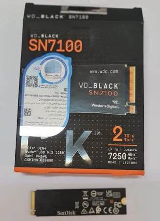 اس اس دی اینترنال PCIe Gen4 x4 وسترن دیجیتال مدل SN7100 ظرفیت 2 ترابایت