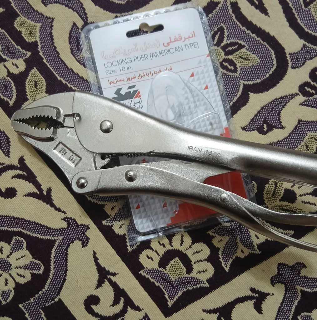 انبر قفلی ایران پتک مدل HB-1010 سایز 10 اینچ