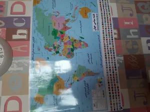 تجریه خرید نقشه سیاسی جهان انتشارات اندیشه کهن پرداز کد 201