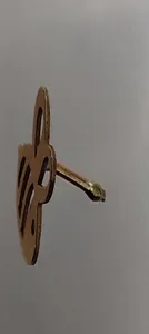 تجریه خرید گوشواره طلا 18 عیار دخترانه مدل گل و زنبور 652