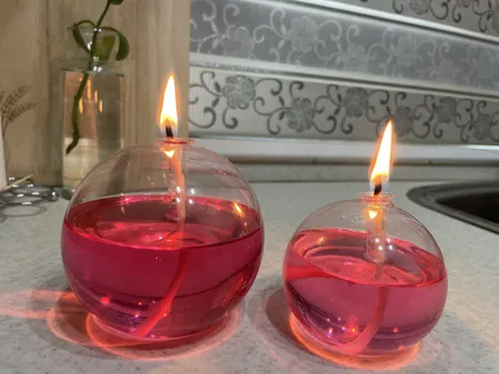 شمع مایا هوم مدل شیشه ای کد L