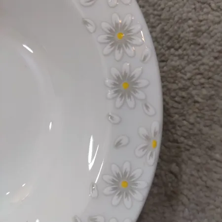 سرویس غذاخوری 28 پارچه چینی زرین ایران مدل ایتالیا اف کامومیلا درجه عالی