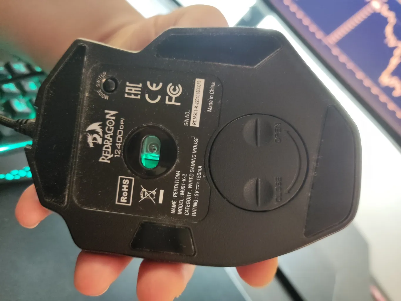 ماوس مخصوص بازی ردراگون مدل Perdition M901-K-2