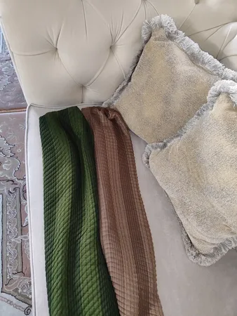 شال زنانه مدل پلیسه حصیری