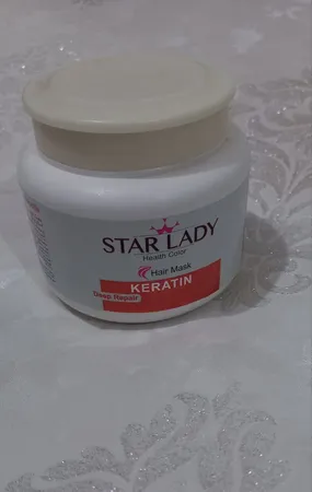 ماسک مو استار لیدی مدل Keratin حجم 500 میلی لیتر