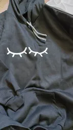 هودی زنانه طرح چشم کد 17099BW