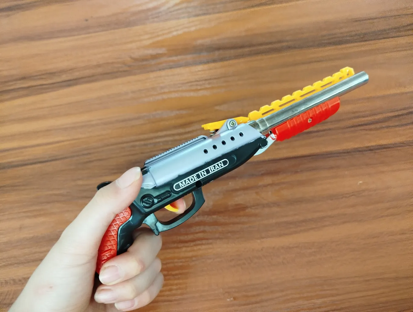 تفنگ بازی مدل دولول بسته 120 عددی