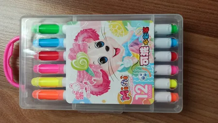 ماژیک رنگ آمیزی  12 رنگ مدل MiNi color pen  کد ZS-206