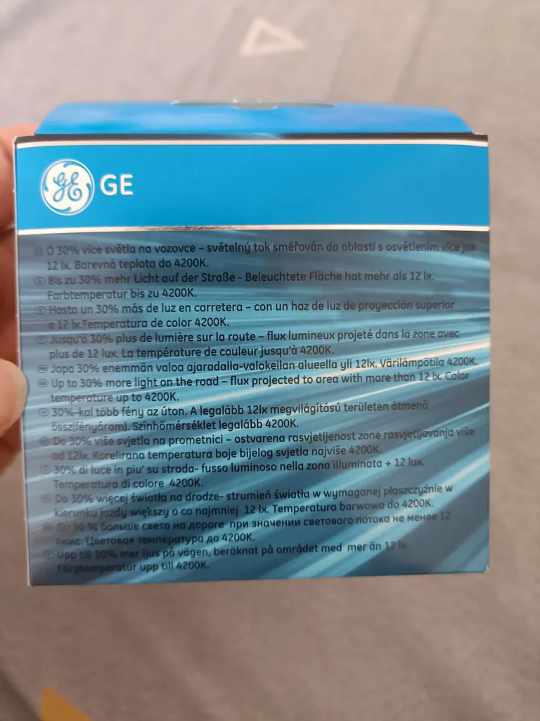 لامپ خودرو جنرال الکتریک مدل Sportlight Ultra 4200K کد H1 بسته 2 عددی