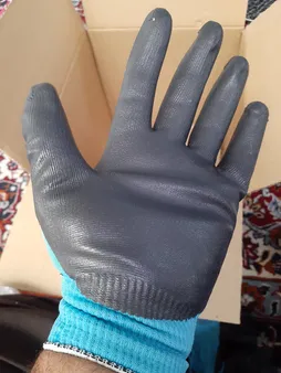 دستکش ایمنی نفیس کد 100 بسته 2 عددی