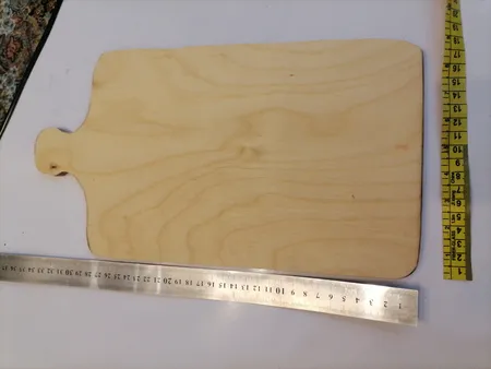 تخته گوشت چوبی آرونی مدل پامچال سایز 3