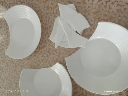 سرویس غذا خوری 26 پارچه گلدن اوپال مدل هارنا سفید