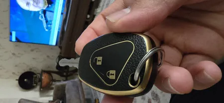 کاور ریموت و سوئیچ خودرو ام آر جی مدل 117 طرح چرمی مناسب برای رنو ساندرو