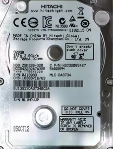 تجریه خرید هارددیسک اینترنال هیتاچی مدل Z5K320-160 ظرفیت 160 گیگابایت