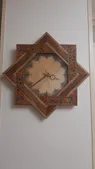 تجریه خرید ساعت دیواری خاتم کاری طرح نقاشی گل و مرغ مدل تک