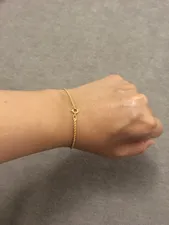 تجریه خرید دستبند طلا 18 عیار زنانه دوست خوب مدل dk149