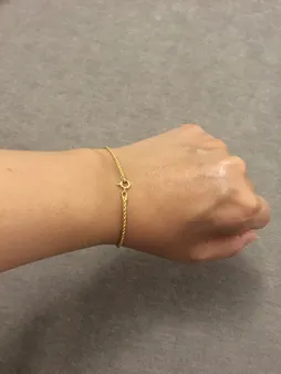 دستبند طلا 18 عیار زنانه دوست خوب مدل dk149