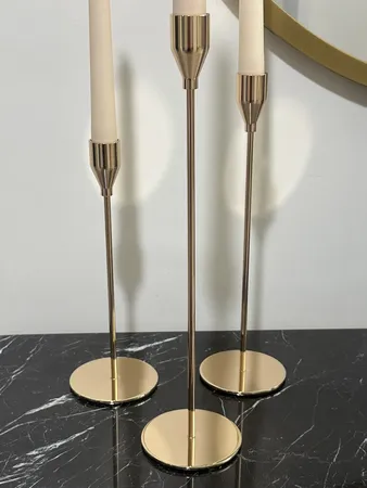 شمعدان مدل رومیزی بسته 3 عددی