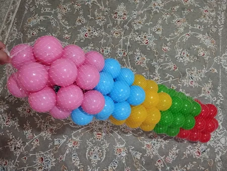 توپ استخر مدل شادی بسته 100 عددی سایز C