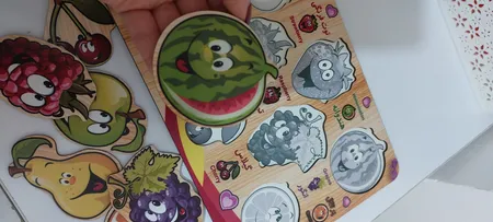 پازل چوبی 8 تکه آکو مدل Fruit