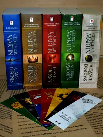 نشانگر کتاب بیگای استودیو مدل خاندان گیم آف ترونز بسته ی 7 عددی