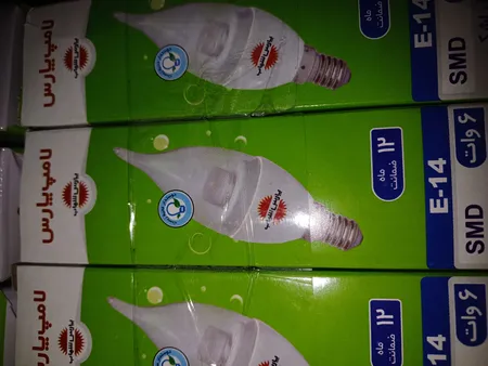 لامپ ال ای دی 6 وات پارس شهاب مدل1 پایه E14 بسته 5 عددی