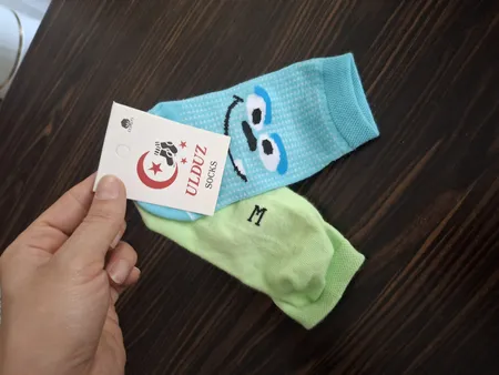 جوراب پسرانه مدل خانواده باب اسفنجی مجموعه 6 عددی