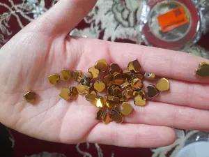 تجریه خرید ریسه سنگ هماتیت طرح قلب کد HN1514 بسته 50 عددی