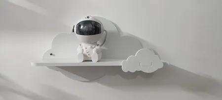 شلف دیواری اتاق کودک مدل ابر دوقلو