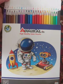 مداد رنگی 24 رنگ آدمیرال کد 761C طرح Race Boy