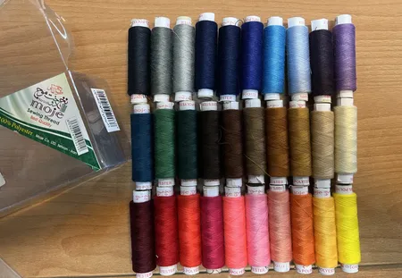 نخ خیاطی موج بسته 30 عددی