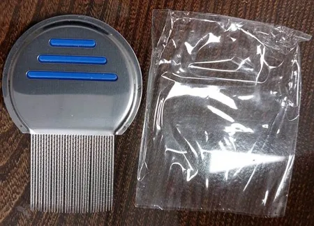 شانه ضد شپش لیندا نیت مدل تمام استیل پاک کننده تخم شپش