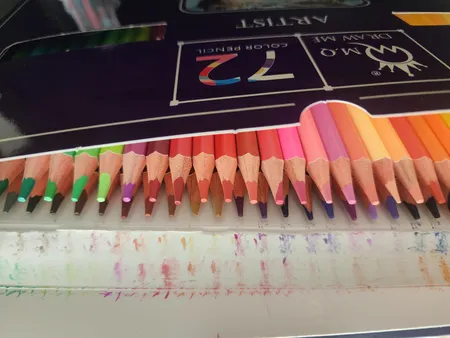 مداد رنگی 72 رنگ ام کیو کد  00072G