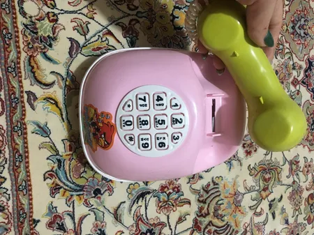 قلک طرح اسباب بازی تلفن و ماشین