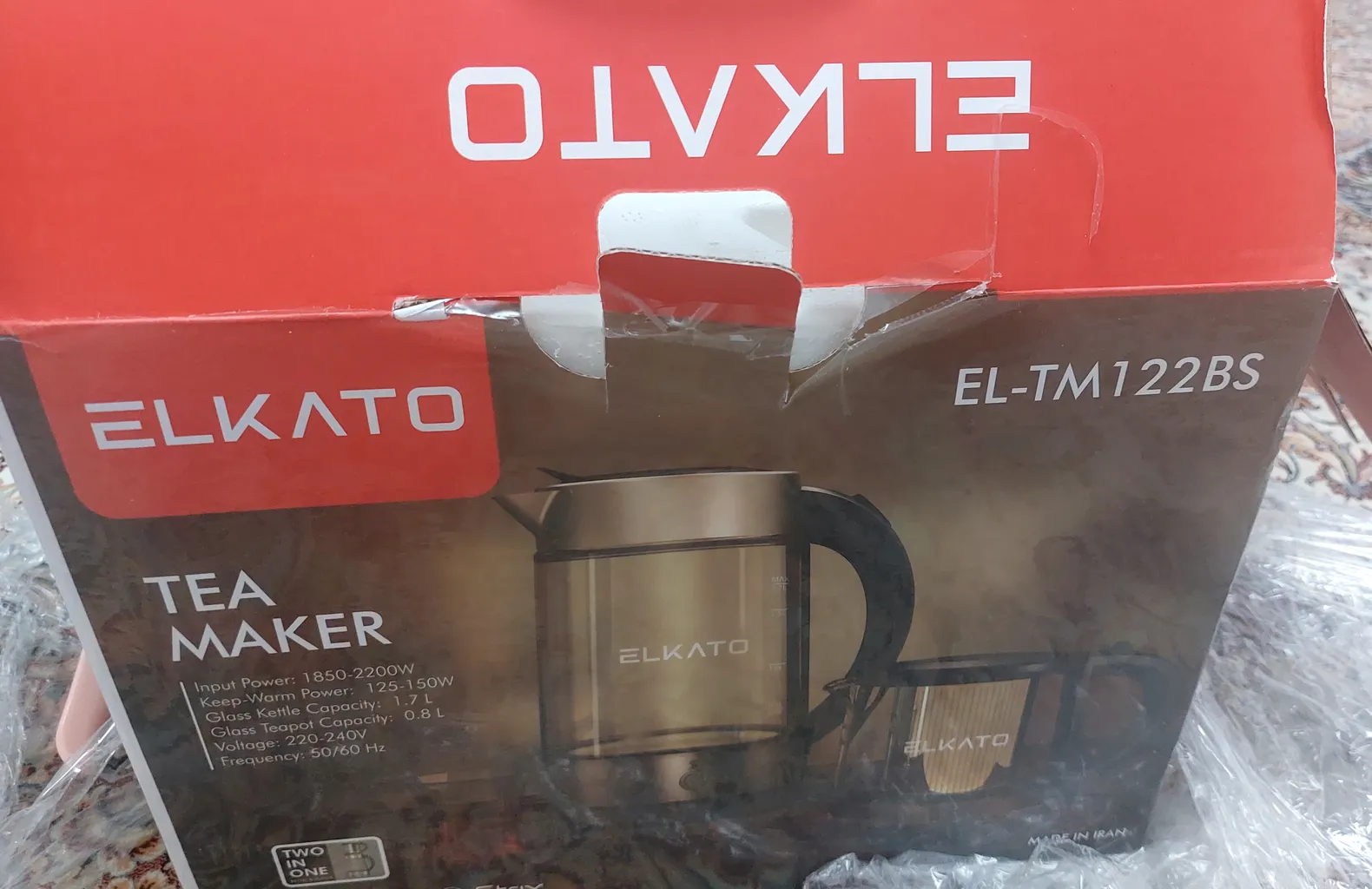 چای ساز روی هم مدل EL-TM122BS