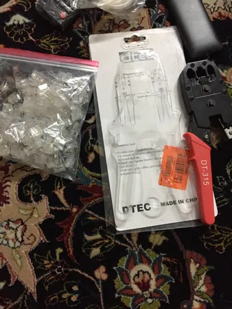 بسته 100 عددی کانکتور RJ11 4p4c