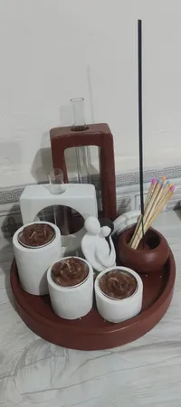 ست 10 تکه دکوری بتنی مدل رومیزی طرح کلاسیک