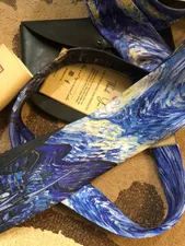 تجریه خرید کراوات مردانه طرح شب پرستاره ونگوگ