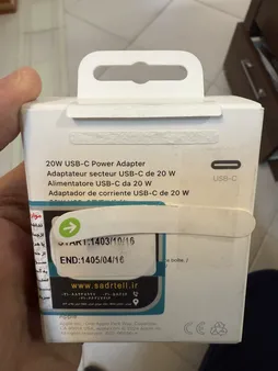 شارژر دیواری 20 وات اپل مدل 20W USB-C
