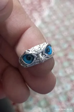 انگشتر مدل جغد چشم خاص کد 684152