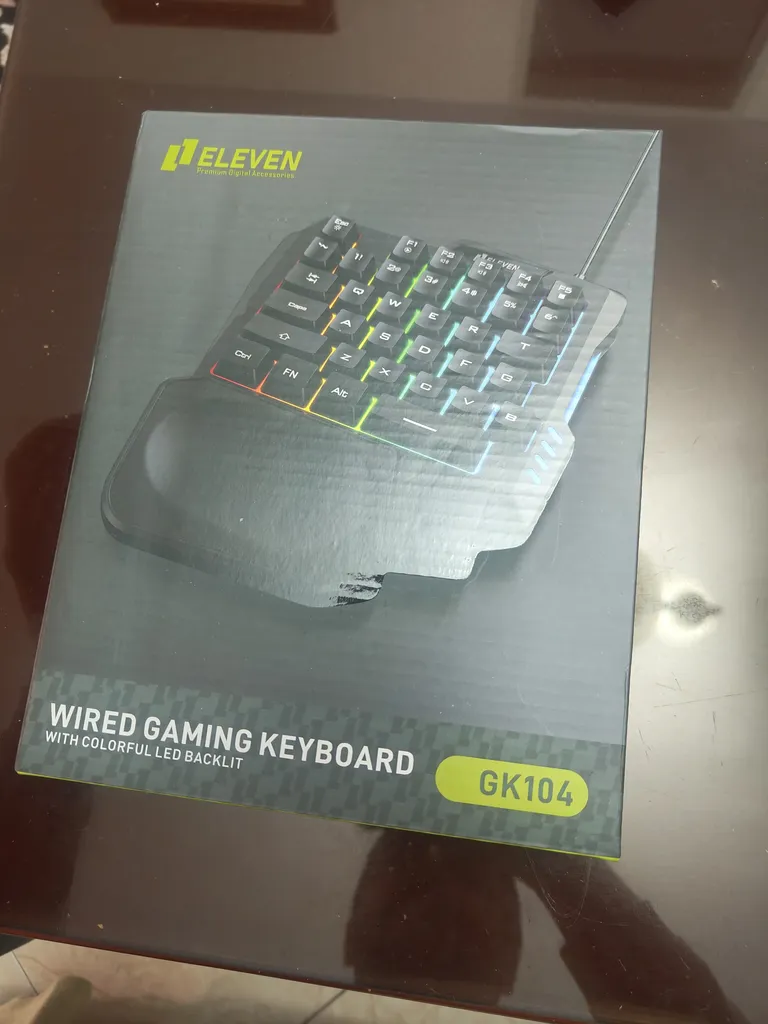 کیبورد گیمینگ ایلون مدل GK104، سوییچ ممبران، Tenkeyless، نورپردازی LED RGB