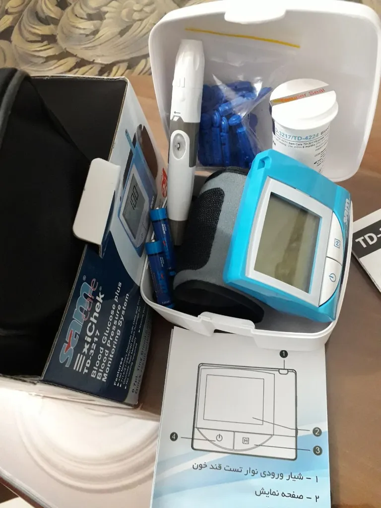 دستگاه تست قند خون و فشار سنج سام کر مدل TD-3217