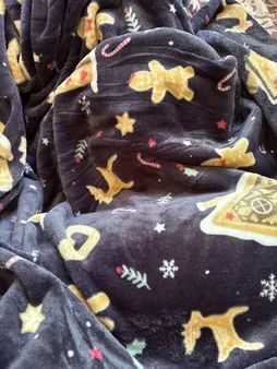 پتو مسافرتی مدل شب کریسمس سایز 180x210 سانتی متر